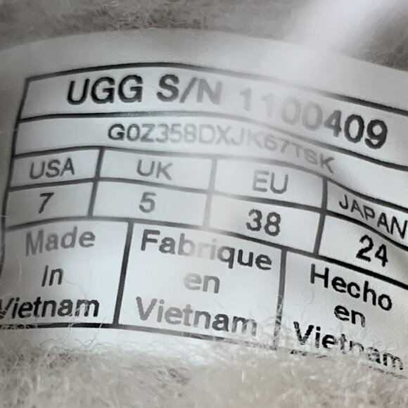 NWT UGG Coquette Women Fuzzy Slipper Size 7 - Picture 13 of 13